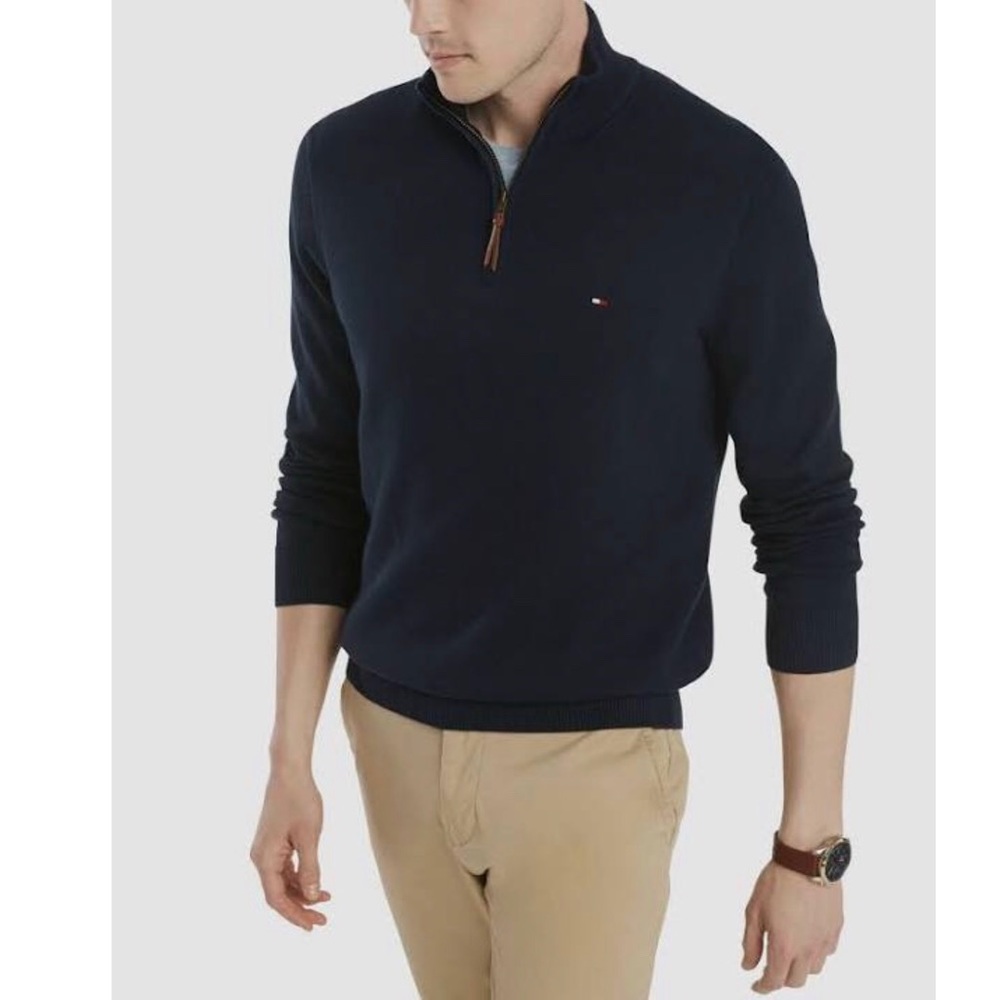 Tommy Hilfiger Quarter-zip Pullover Sweatshirt (L)